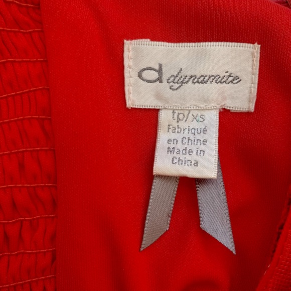 Dynamite Printed Halter Summer Flare Dress - Picture 5 of 7